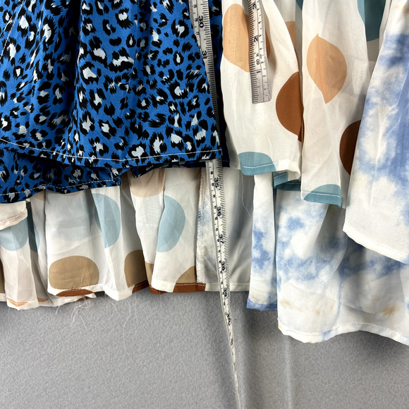 A Rare Bird Poncho Cardigan Womens One Size Ruffle Polka Dot Boho Artsy NEW* - Picture 8 of 14